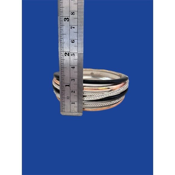 Neptune's Rings Black Hinged Bangle - Picture 9 of 9